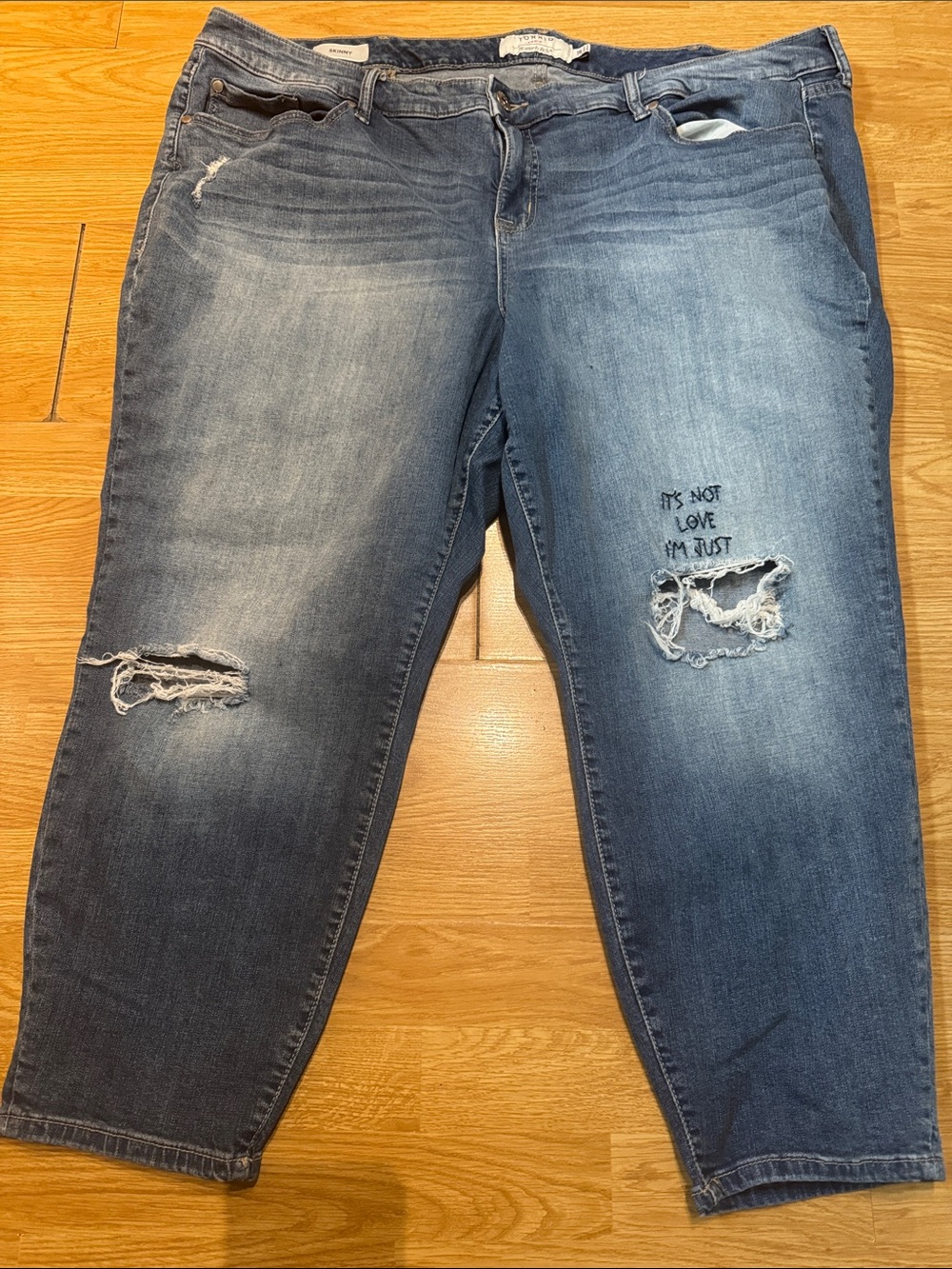 Torrid Distressed Blue Women’s Jeans - Skinny Jeans